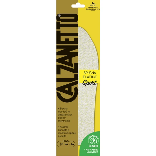 Calzanetto Soletta Sport Spugna Lattice – Cartone 12 pz