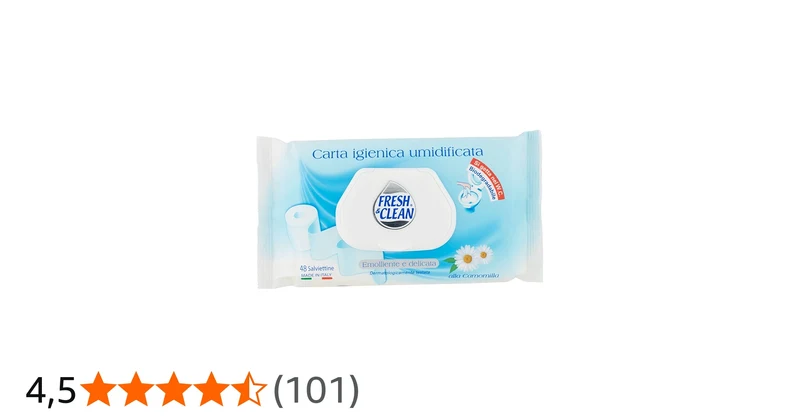 Fresh&Clean Salviette Carta Igienica pz 48 – Cartone 12 pz