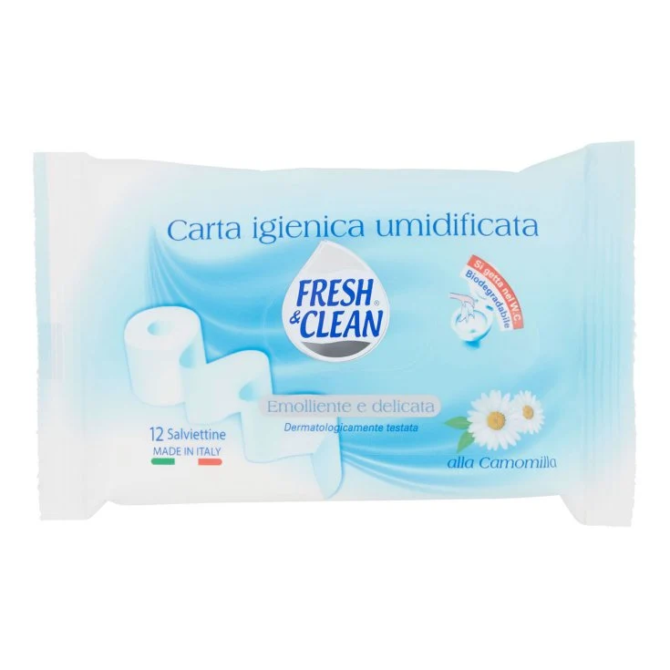 Fresh&Clean Salviette Carta Igienica pz 12 – Cartone 12 pz