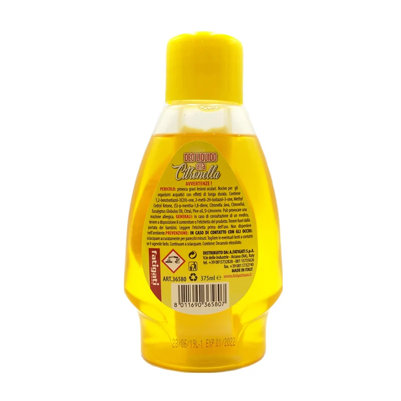 Fatigati Citronella Acqua Spray 100ml – Cartone 48 pz