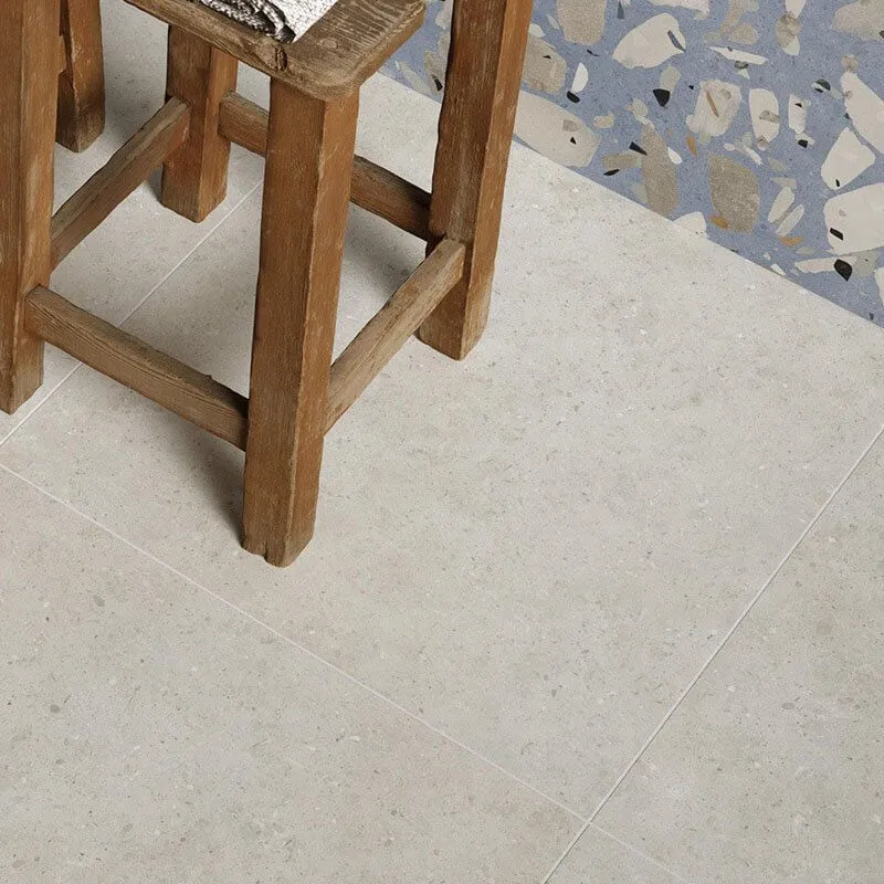 Gres Porcellanato Effetto Cemento Rettificato Naturale 60x60 9.5mm Brera Avorio - Herberia