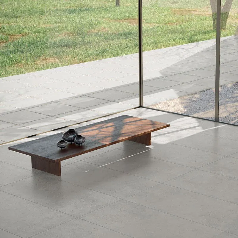 Gres Porcellanato Effetto Cemento Rettificato Naturale 30x60 9.5mm Brera Perla - Herberia