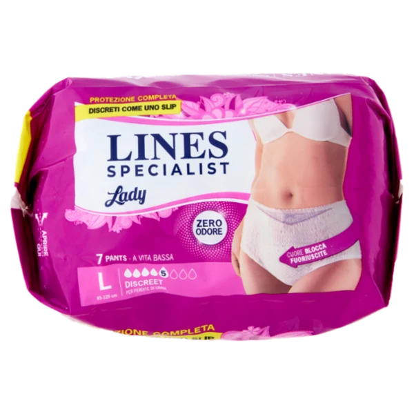 Lines Specialist Pants Discreet — Mutandine per Incontinenza · Vendita all'ingrosso a cartone