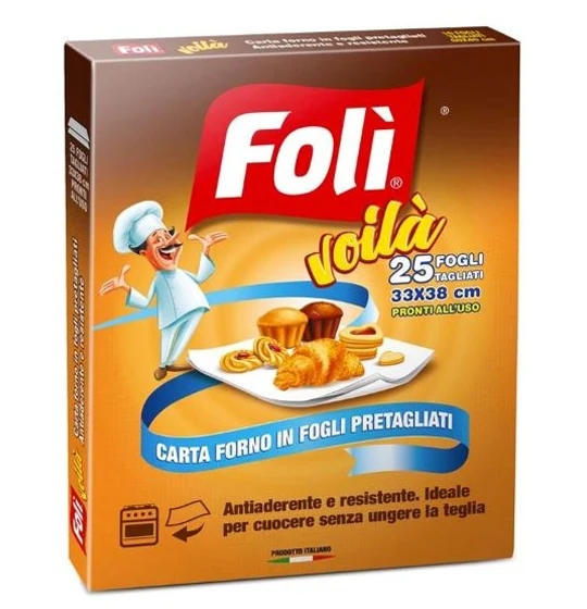 Foli' Roll Fogli Carta da Forno — Fogli da 25 pezzi · Vendita all'ingrosso a cartone