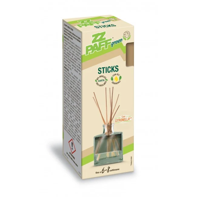 Zz Paff Ecogreen Diffus Bastonicini Citronella 65ml – Cartone 12 pz