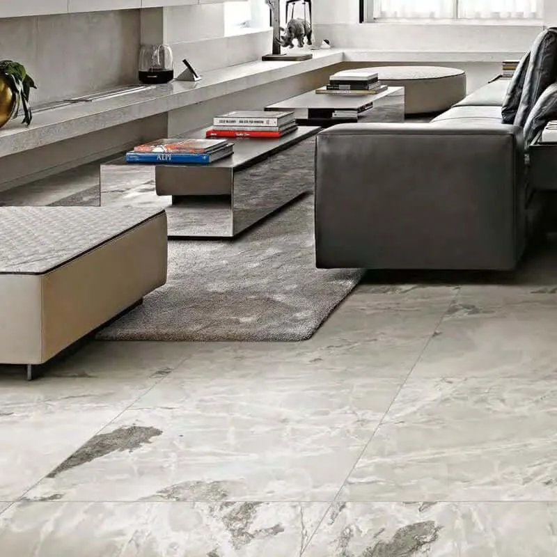 Gres Porcellanato Effetto Pietra Rettificato Satinato 60x120 6mm Silver Blend Onyx&More - Florim