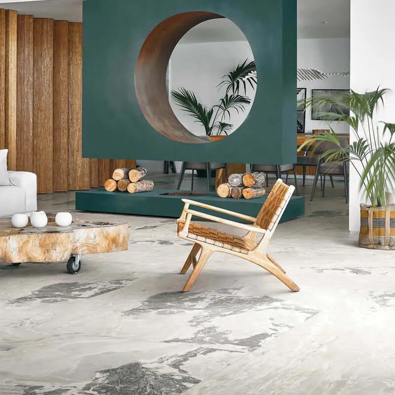 Gres Porcellanato Effetto Pietra Rettificato Satinato 120x120 6mm White Blend Onyx&More - Florim