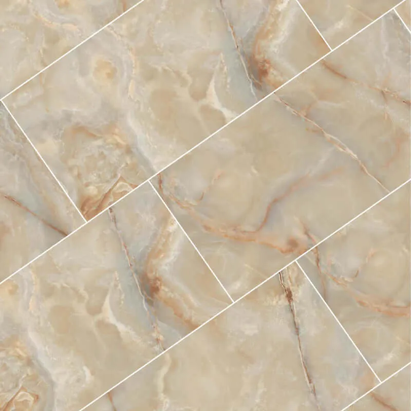 Gres Porcellanato Effetto Pietra Rettificato Lucido 120x120 6mm Golden Onyx Onyx&More - Florim