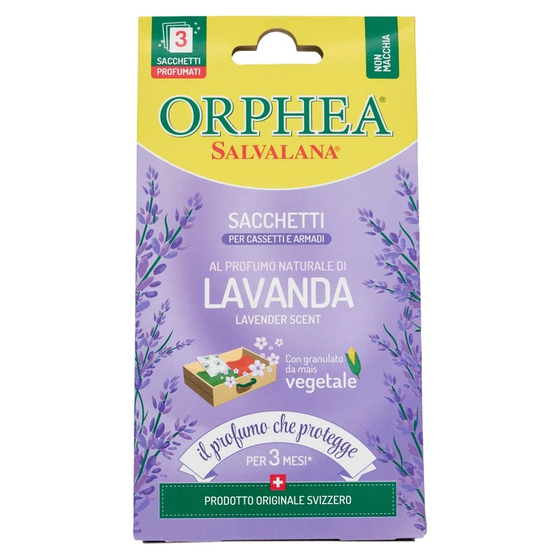Orphea Sacchetti Profumo pz 3 Fiori Ametista – Cartone 12 pz