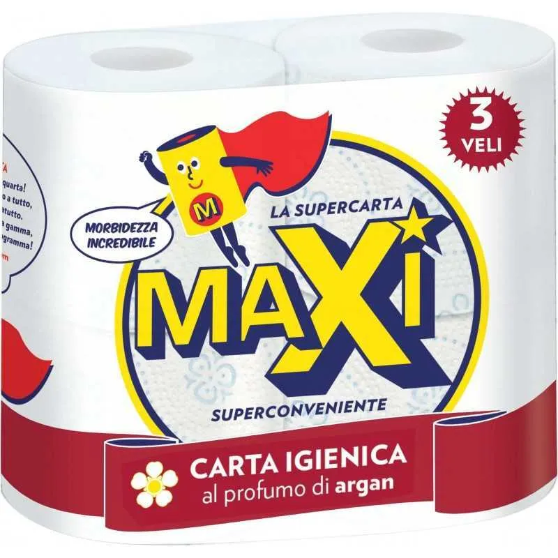 Maxi Igienica pz 4 3veli Argan – Cartone 10 pz