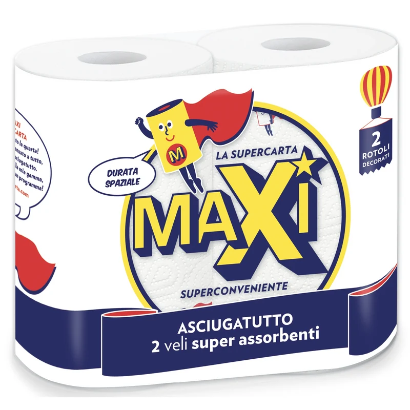 Maxi Asciugatutto 2rot 2veli – Cartone 9 pz
