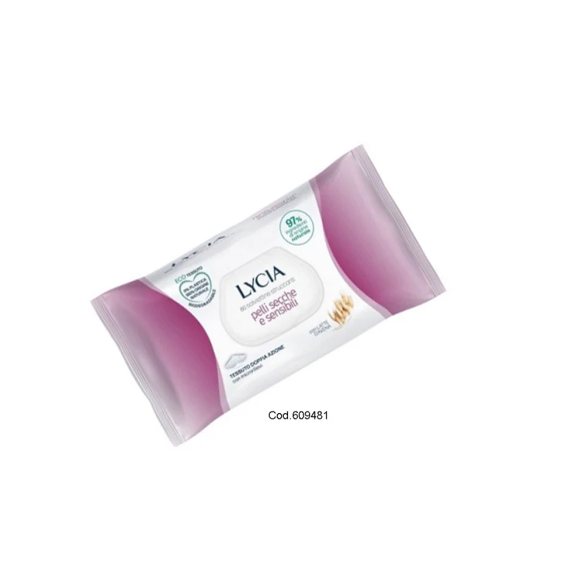 Lycia Salviette Strucc pz 60 Sensibili – Cartone 12 pz
