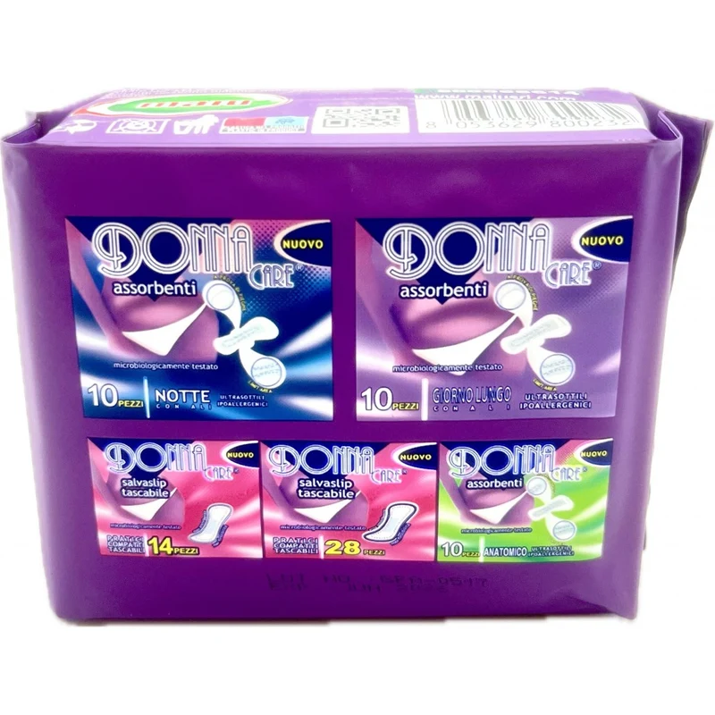 Donna Care Assorbenti Anatomici — Igiene Femminile · Cartone da 36 confezioni
