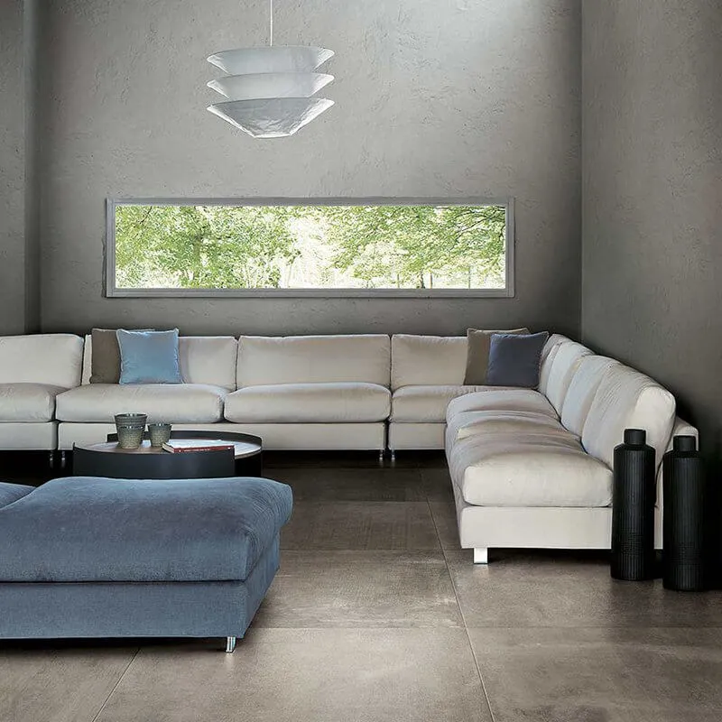 Gres Porcellanato Effetto Cemento Rettificato Grip 60x120 20mm Brun Matieres De Rex - Florim