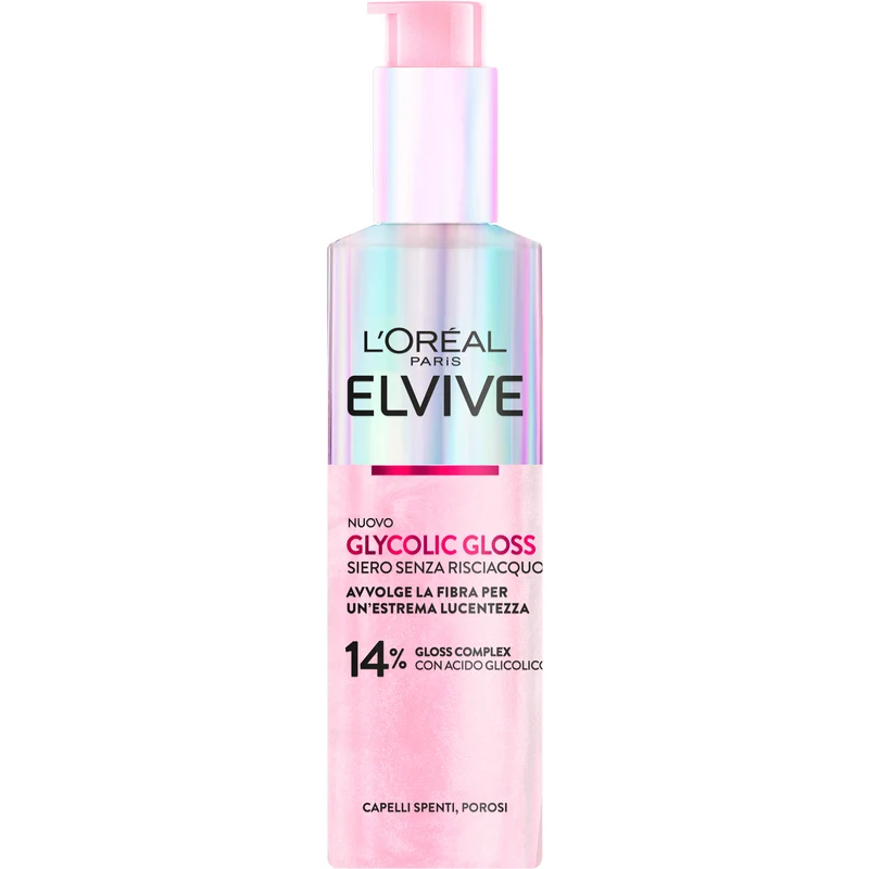 Elvive Glycolic Gloss Siero 150ml senza Risciacquo – Cartone 6 pz
