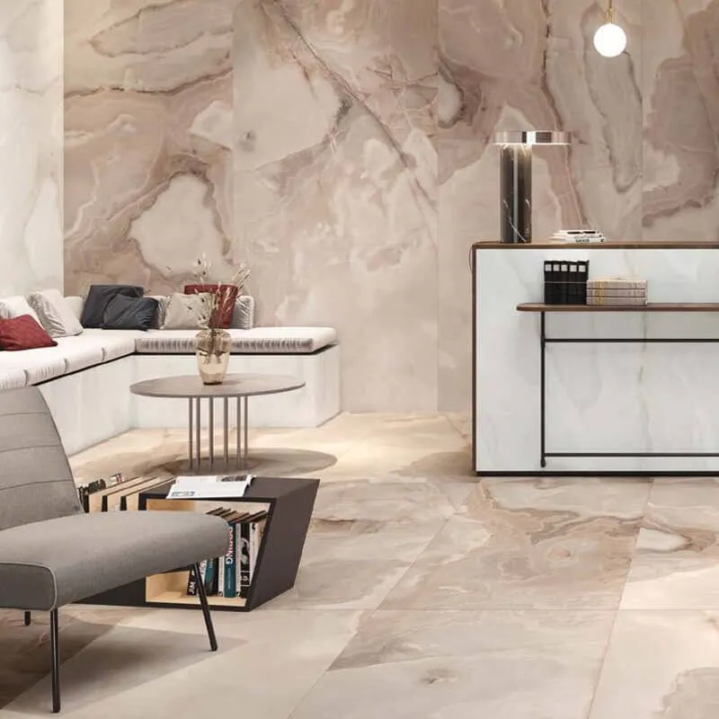 Gres Porcellanato Effetto Marmo Rettificato Naturale 120x120 6mm Rose Reves de Rex - Florim