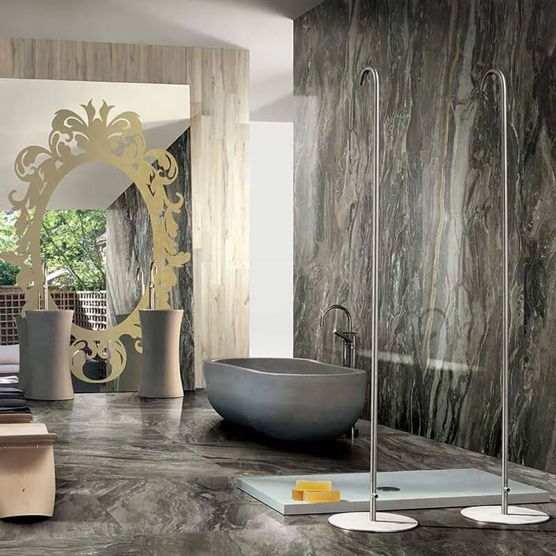 Gres Porcellanato Effetto Marmo Rettificato Lucido 120x120 6mm Dream Arabesque Prexious - Florim