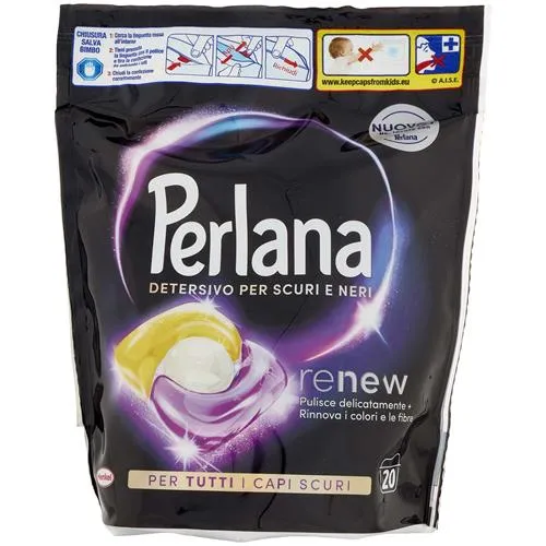 Perlana Caps pz 20 Nero – Cartone 6 pz