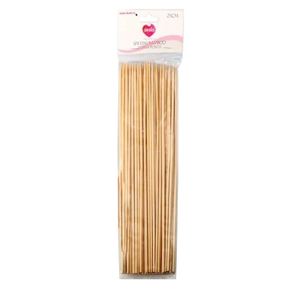 Dealo Spiedini Bamboo cm 25 pz 60 – Cartone 24 pz
