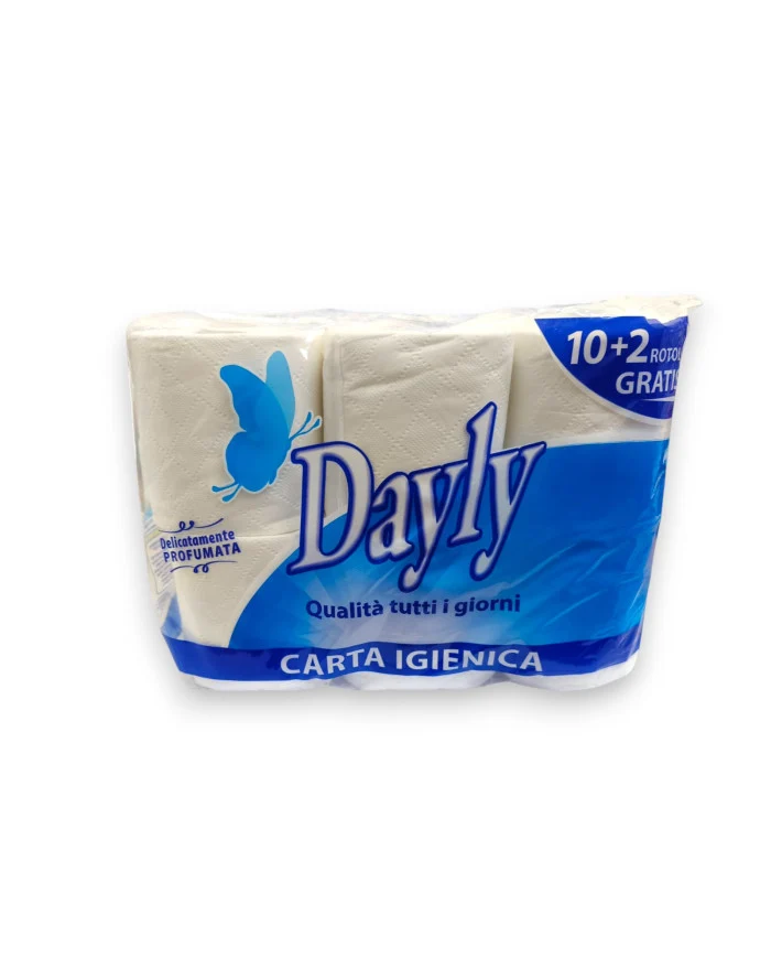 Dayly Carta Igienica pz 12 2veli – Cartone 8 pz