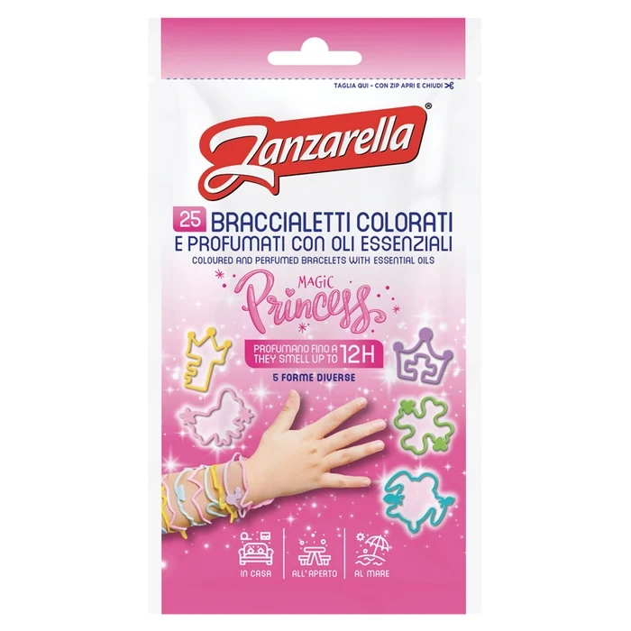 Zanzarella Bracciale Antipuntura Princess 25pz – Cartone 24 pz