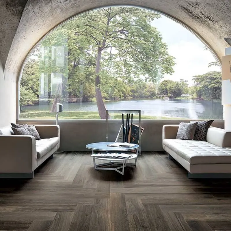 Gres Porcellanato Effetto Legno Rettificato Naturale 20x120 9mm Choco Planches De Rex - Florim