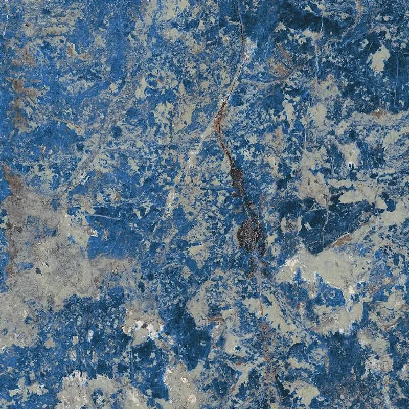 Gres Porcellanato Effetto Marmo Rettificato Lucido 120x120 6mm Sodalite Bleu Les Bijoux - Florim