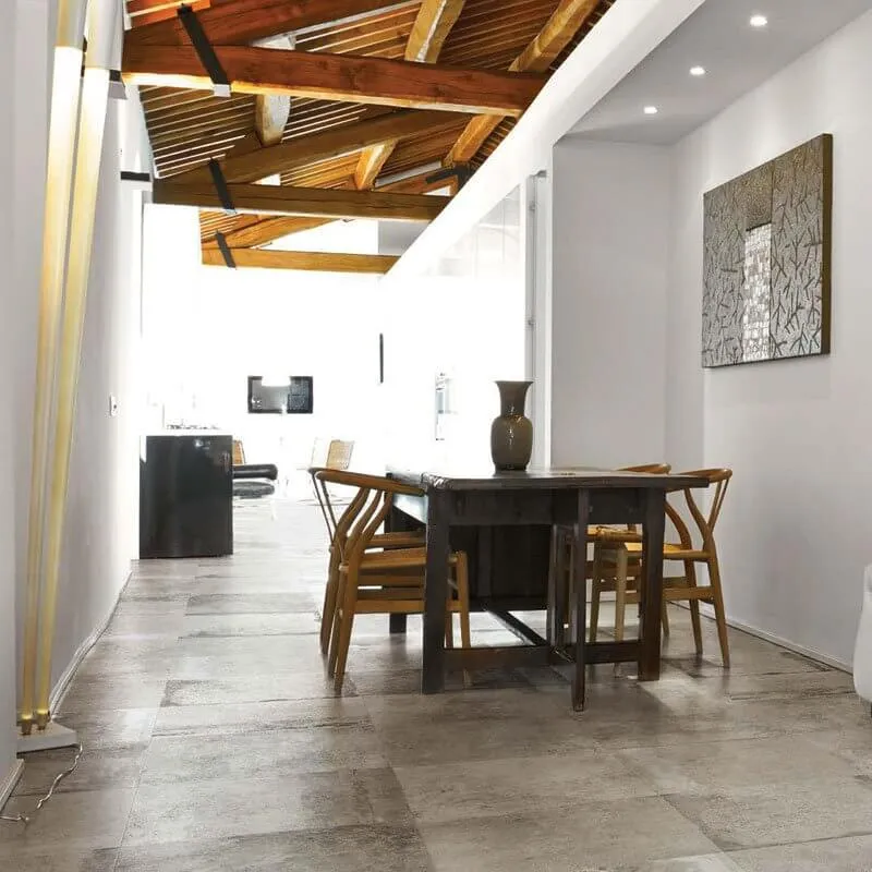 Gres Porcellanato Effetto Pietra Rettificato Smooth 120x120 6mm Grey La Roche - Florim