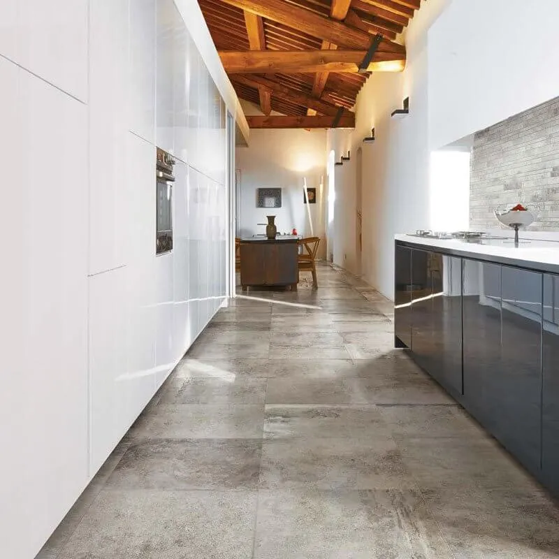 Gres Porcellanato Effetto Pietra Rettificato Naturale 60x120 9mm Grey La Roche - Florim