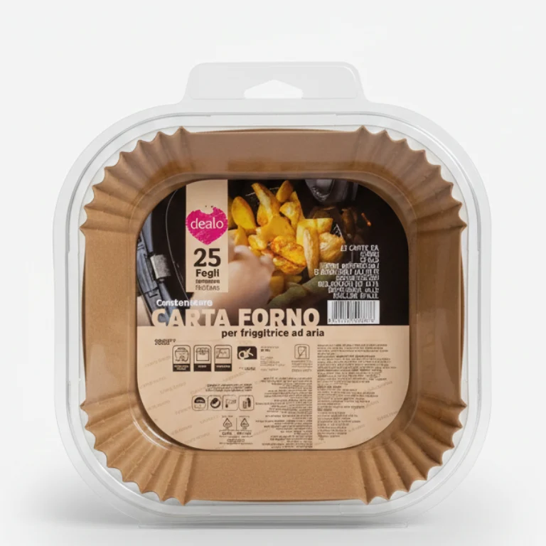 Dealo Contenitore per Friggitrice ad Aria con Carta Forno · Vendita all'ingrosso a cartone
