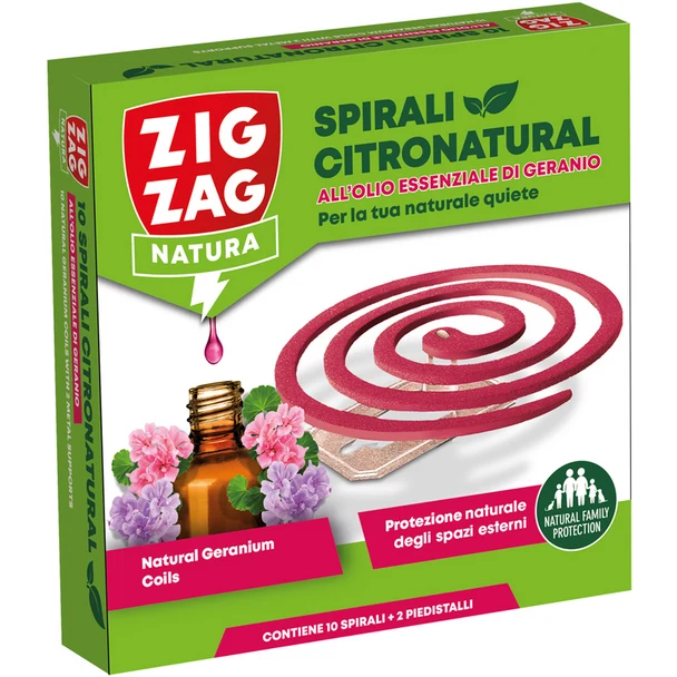 Zig-Zag Spirale Geranio pz 10 – Cartone 24 pz