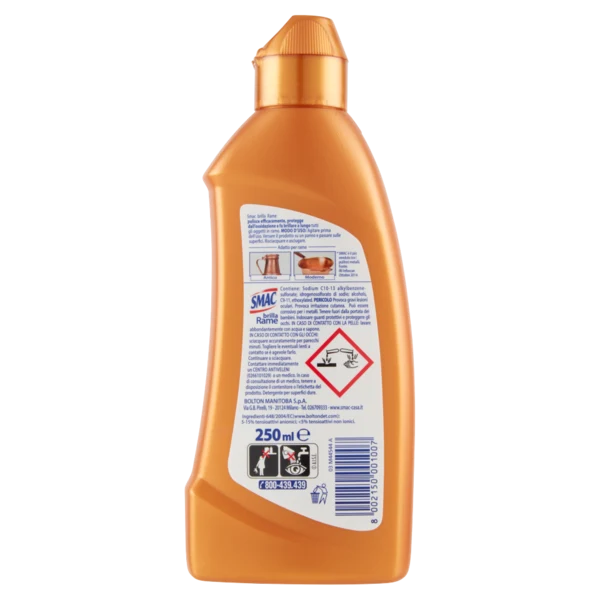 Smac Brilla Rame 250ml – Cartone 12 pz