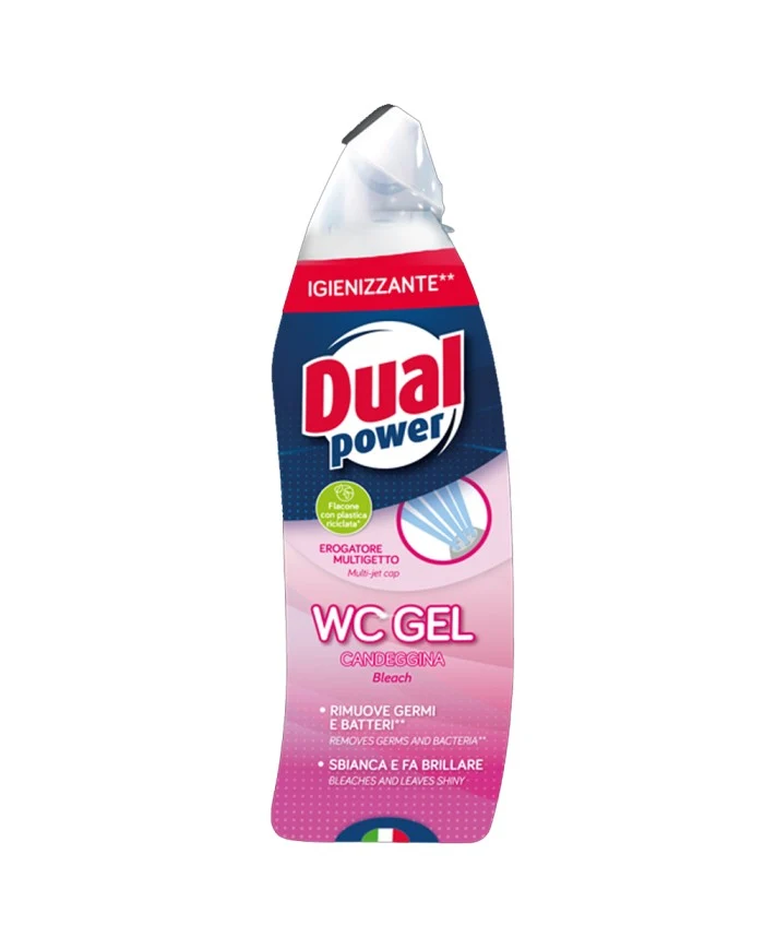 Dual Power WC GEL 700 ml — Detergente WC · Cartone da 8 flaconi