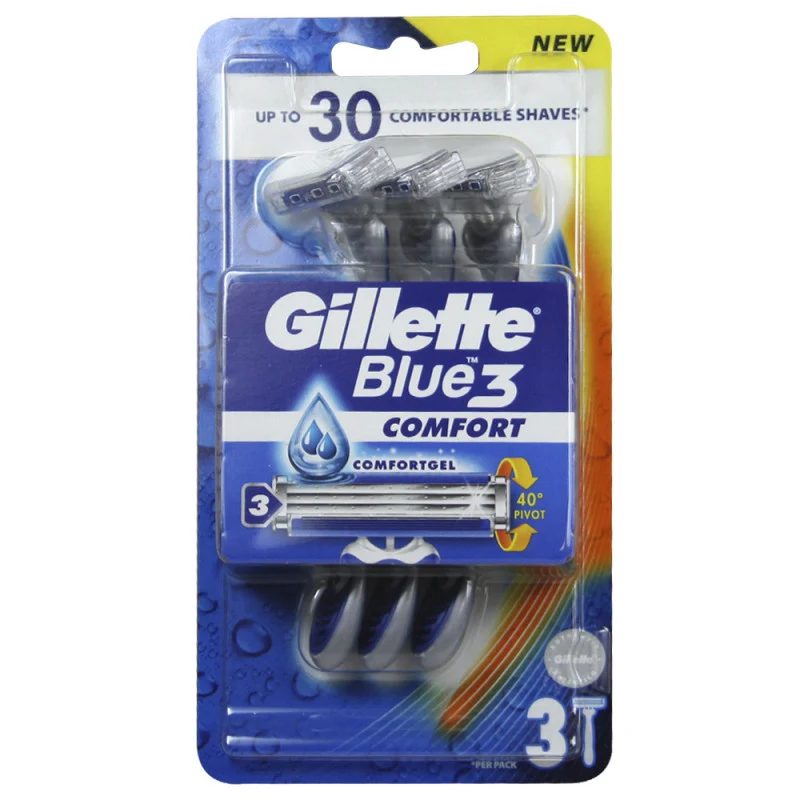 Gillette Blue3 — Rasoi Usa e Getta · Vendita all'ingrosso a cartone