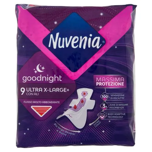 Nuvenia Ultra Notte — Assorbente Notturno con Ali · Vendita all'ingrosso a cartone