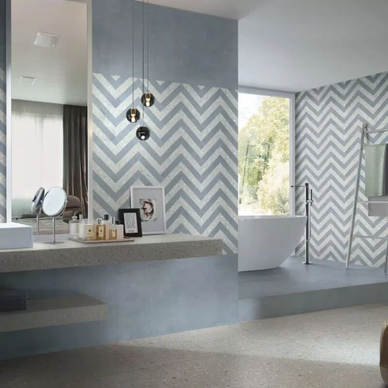 Gres Porcellanato Effetto Cemento Rettificato Naturale 60x60 9mm Blueberry Match up - Florim