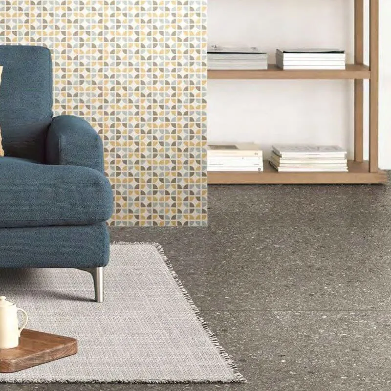 Gres Porcellanato Effetto Graniglia Rettificato Naturale 60x120 9mm Coffee Mix Match up - Florim
