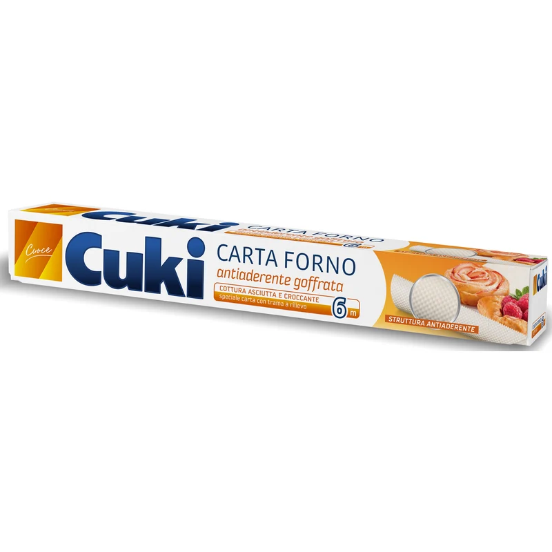 Cuki Carta Forno 6mt Antiaderente Groffata H 33 – Cartone 24 pz
