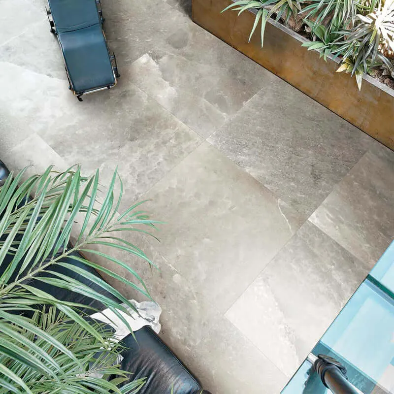 Gres Porcellanato Effetto Pietra Rettificato Bocciardato 30x60 9mm Danish Smoke Rock Salt - Florim
