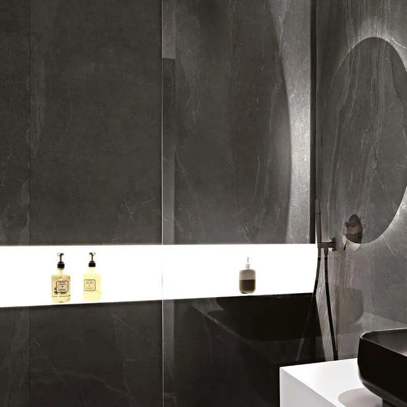 Gres Porcellanato Effetto Pietra Rettificato Naturale 120x120 6mm Bark Woodslate Life - Florim