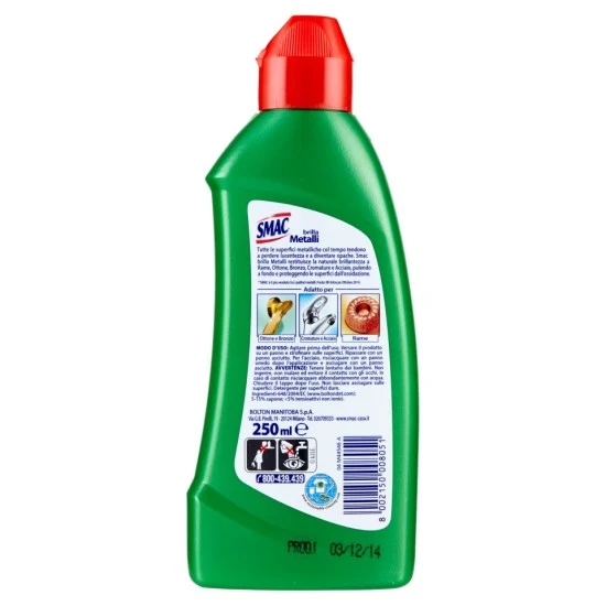 Smac Brilla Metalli 250ml – Cartone 12 pz