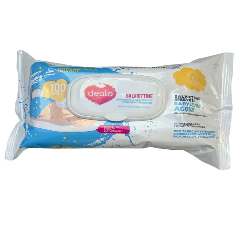 Dealo Salviett Baby pz 100 Sensitive – Cartone 12 pz