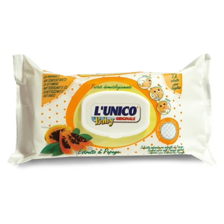 L'Unico Salviett Baby pz 72 Papaya – Cartone 15 pz
