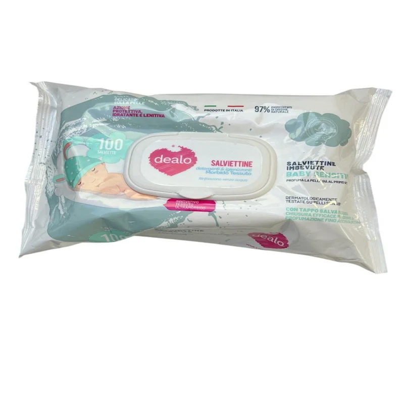 Dealo Salviett Baby pz 100 Multiuso – Cartone 12 pz