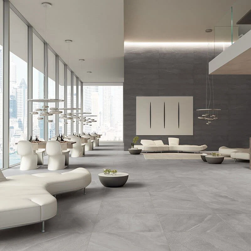 Gres Porcellanato Effetto Pietra Rettificato Grip 60x120 8.5mm Graphite Burlington Stone - Gardenia Orchidea