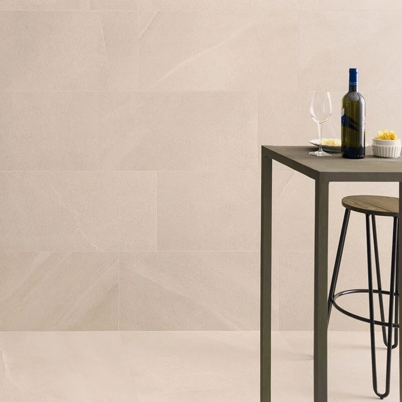 Gres Porcellanato Effetto Pietra Rettificato Grip 60x120 8.5mm Cream Burlington Stone - Gardenia Orchidea