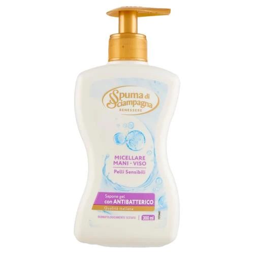 Spuma Di Sciampagna Sciamp Sapone Viso&mani 300ml Pelli Sensibili – · Cartone da 12 pz