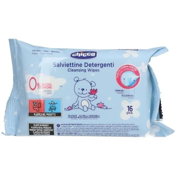Chicco Salviette Tascabili pz 16 – Cartone 16 pz