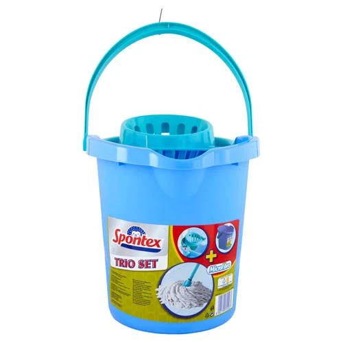 Spontex Trio Set Secchio+mocio Microf +strizz – Cartone 12 pz