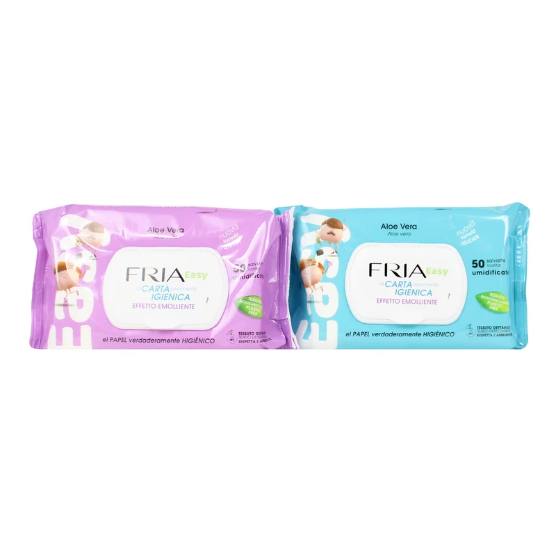 Fria Salviette Carta Igienica Blu-rosa pz 50 – Cartone 18 pz